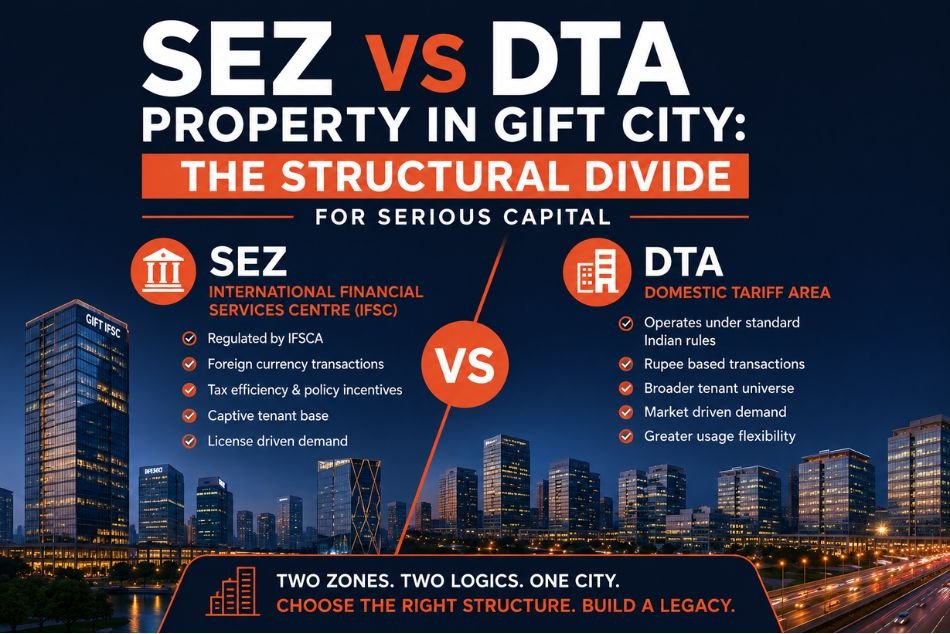 SEZ vs DTA Property in Gift City: The Structural Divide for Serious Capital