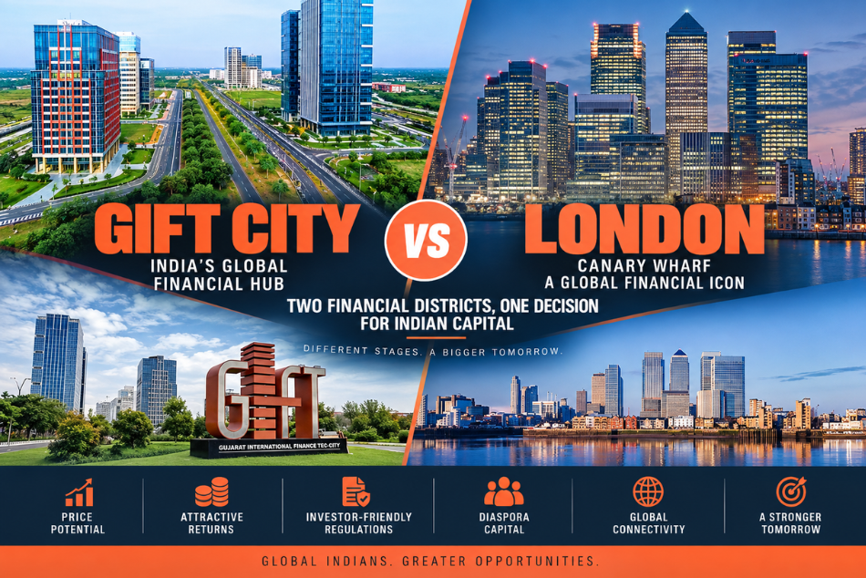 GIFT City vs London: A Comparison for Diaspora Capital